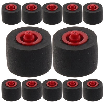  12 Pcs Plastic Axle Pressure Pulley Bearing Roller for Video Recorder