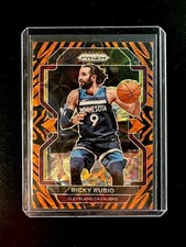 2021-22 Panini Prizm Choice Tiger Stripe Prizm Ricky Rubio #96