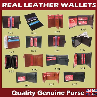 ** GÜNSTIGER/BESTER PREIS/ANGEBOT AUF ECHTLEDER HERREN GELDBÖRSEN** UK VERKÄUFER