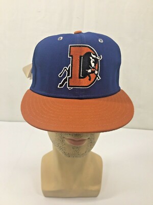 Vintage Pro Baseball Fitted Hat Cap 7 Braves D Ram ML USA NOS Blue