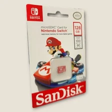 SanDisk 128GB microSDXC Memory card, Licensed for Nintendo Switch - New