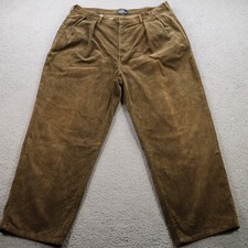 VINTAGE Polo Ralph Lauren Pants Mens 36x31 Brown Corduroy Relaxed Y2K Skater