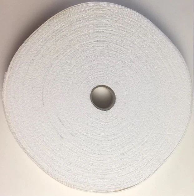Cinta de coser tejida de algodón blanco de 24 mm X 2 mtrs sin estiramiento 100 % recorte Foto 3 de 4