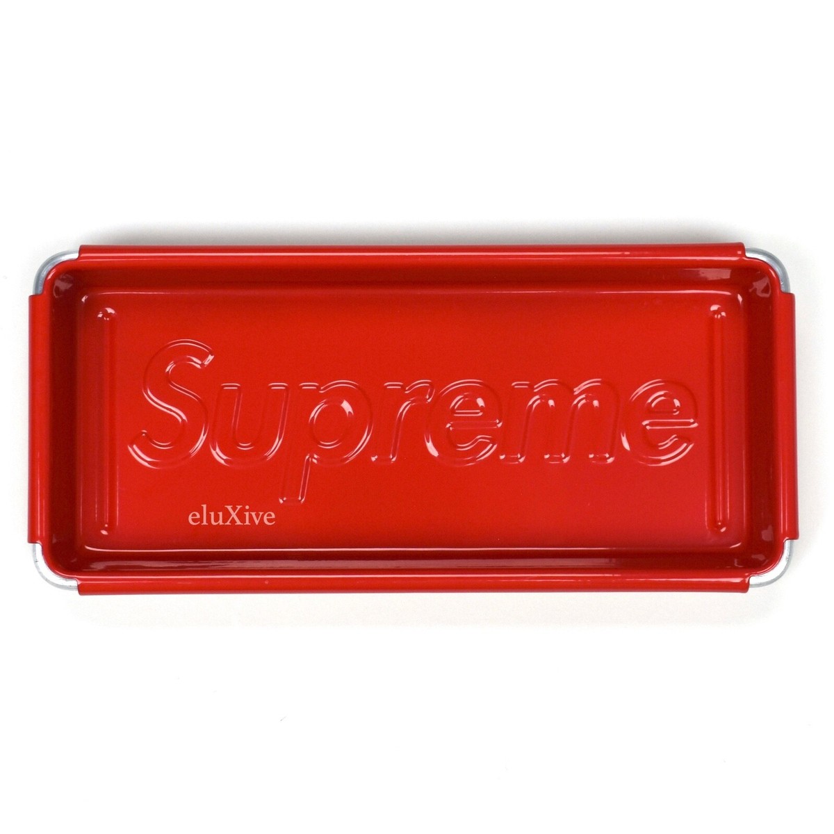 NWT Supreme NY SEALED Dulton Red Box Logo Metal Desk Tray NWT Supreme NY SEALED Dulton Red Box Logo Metal Desk Tray