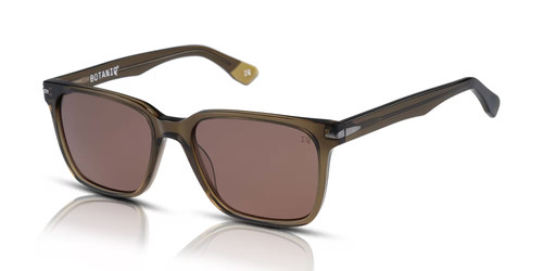 Botaniq BIS-7060 Men's Sunglasses 107 Crystal Khaki Green/Brown