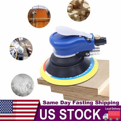 #ad #ad 6#x27;#x27; Air Palm Orbital Sander Random Hand Sanding Pneumatic Round 10000RPM NEW $46.48