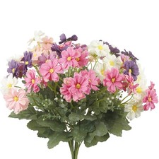 4 Pcs Artificial Daisy Flowers Outdoor UV Resistant Silk Flowers for Outside ...