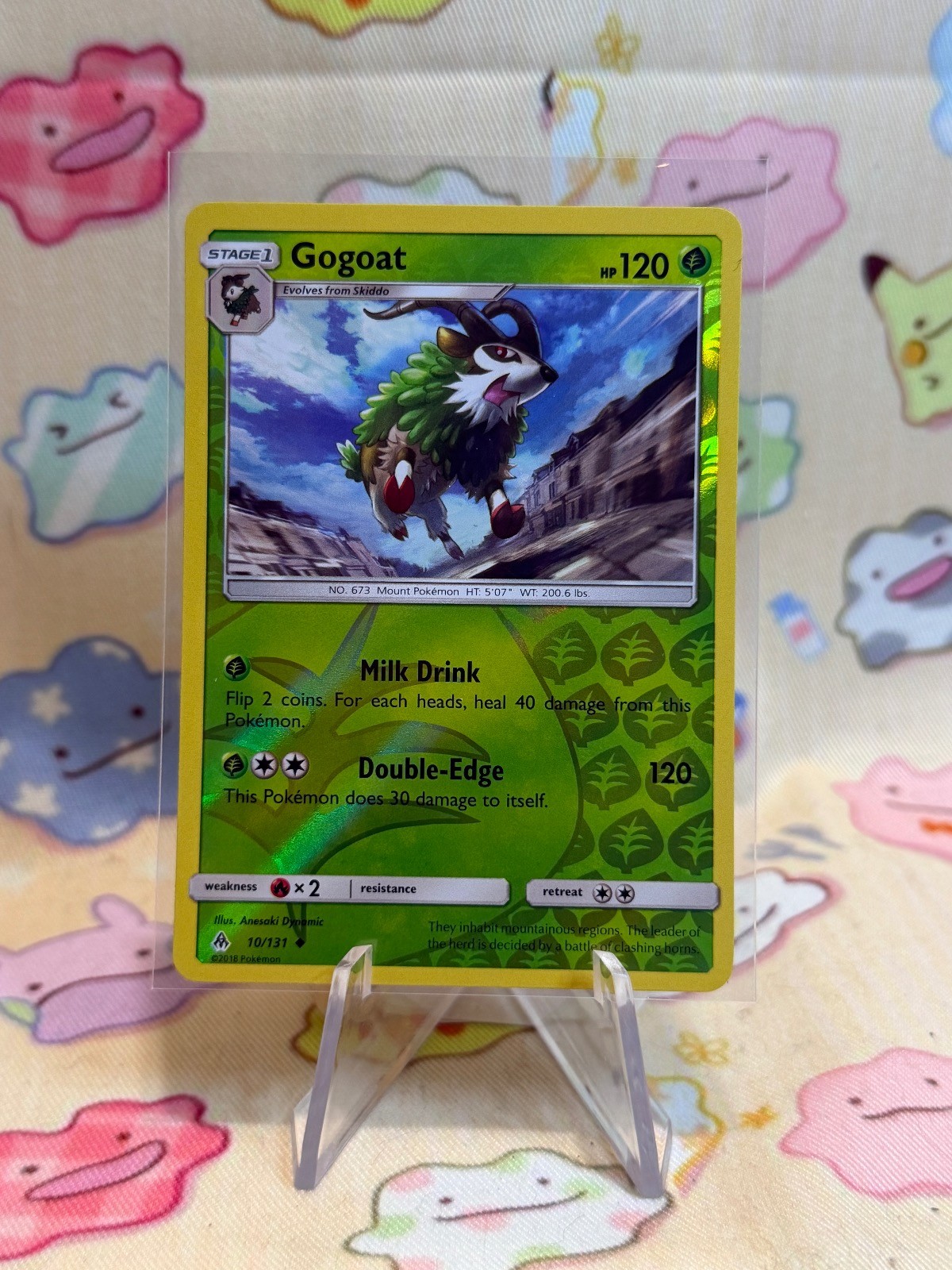 Gogoat 10/131 Uncommon Forbidden Light Pokemon Reverse Holo Near Mint