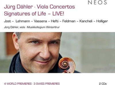 Jürg Dähler Jürg Dähler: Viola Concertos: Signatures of Life - Live! (CD) Album