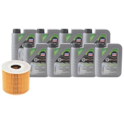 8L Liqui Moly Special Tec AA 5W-20 Mahle Engine Oil Change Kit for G80 Genesis