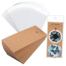 Car Coasters Packaging for Selling 100 PCS Sublimation Car Coaster Brown