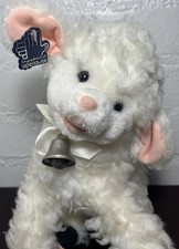 Vintage 1984 Applause Plush Lamb Stuffed Animal With Bell  Tag Adorable 