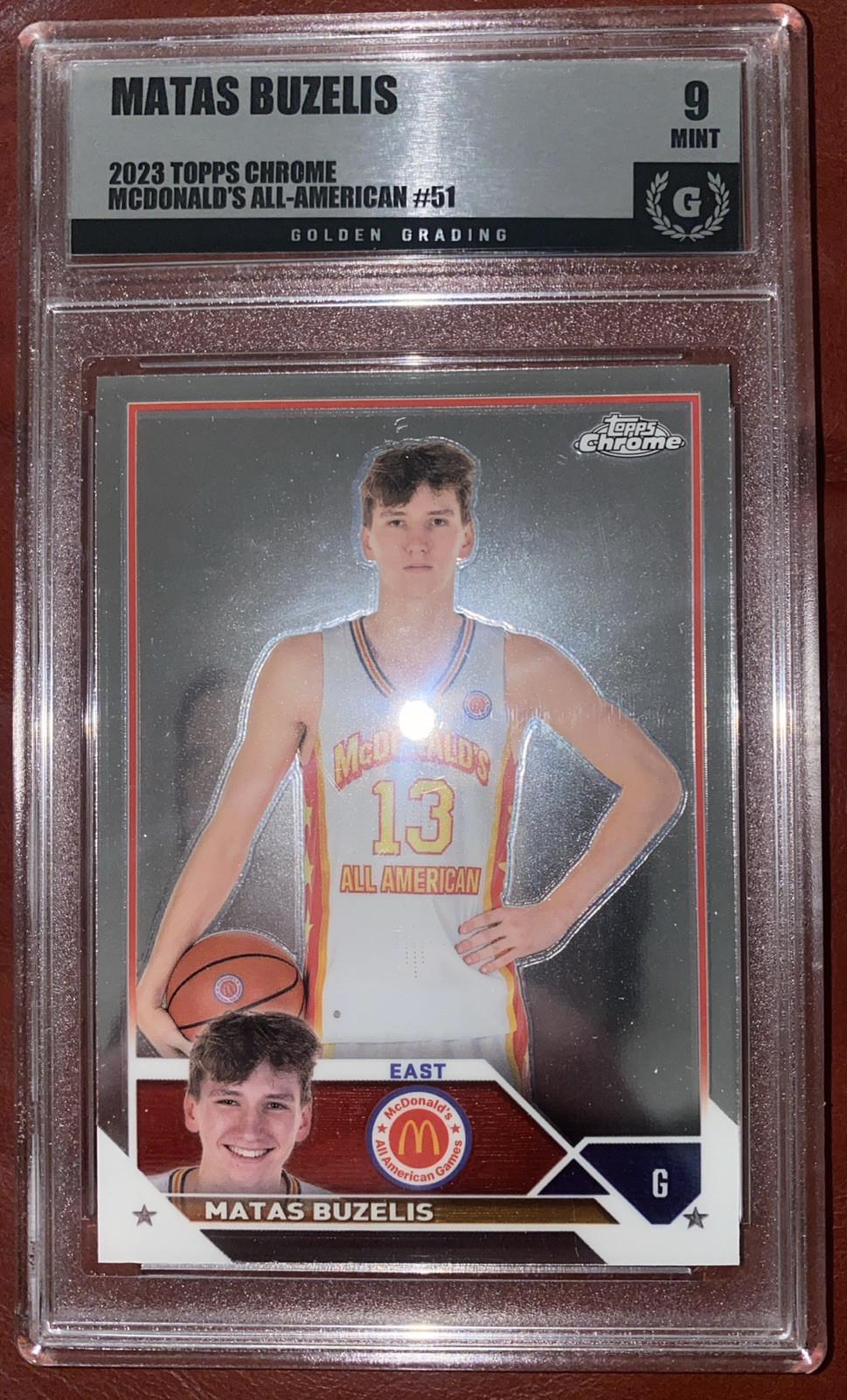 Topps Chome 2023 - Matas Buzelis - McDonald’s All American #51 - Grado 9