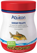 Shrimp Pellets Sinking Fish Food Tropical Goldfish Catfish Bottom Feed 3.25oz