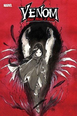 VENOM: BLACK, WHITE & BLOOD #1 PEACH MOMOKO VRNT (MARVEL COMICS 2025)READER COPY