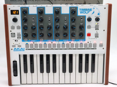 Akai Timbre Wolf 4-Voice Polyphonic Synthesizer Analog W/ Power Cable