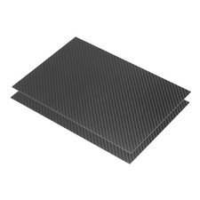 2 St&uuml;ck f&uuml;r 3K Kohlefaserplatten 300x200x1mm Twillbrett matt
