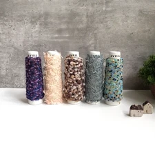 AVRIL Kyoto Yarn Lot 5 Minicones + 3 Daiso Yarns – Japanese Craft DIY