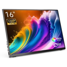 MINIX SF16T Portable Monitor,16in,1920 1200 IPS Screen,120Hz,178  Viewing Angle
