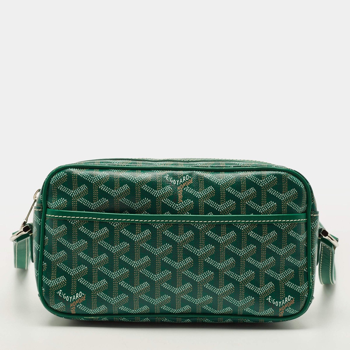 Goyard Cap Vert PM Green Goyardine Coated Canvas and Leather