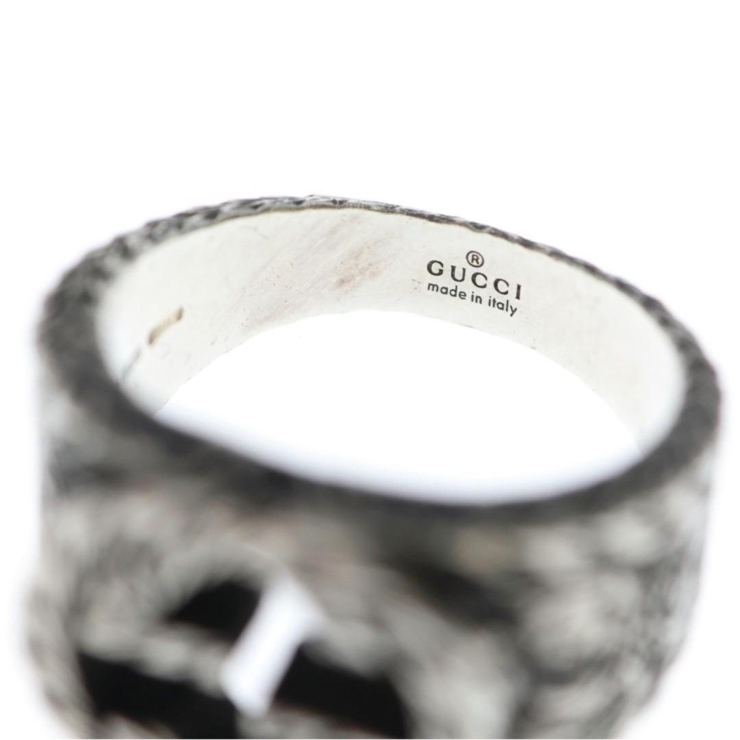 Gucci Arabesque Interlocking G Ring Silver Used 8… - image 5