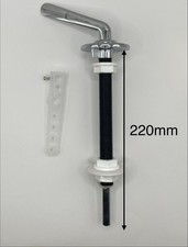 Extended long reach 220mm 9" concealed WC cistern lever Loo flush handle Chrome
