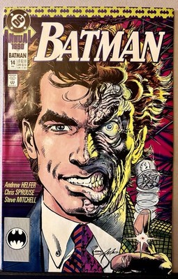 Batman Annual #14 Origin Of Two-Face  Neal Adams Cover  DC Comics 1990