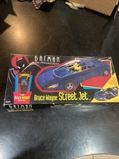 VINTAGE 1993 KENNER BATMAN BRUCE WAYNE STREET JET VEHICLE FIGURE SET ANIMATED