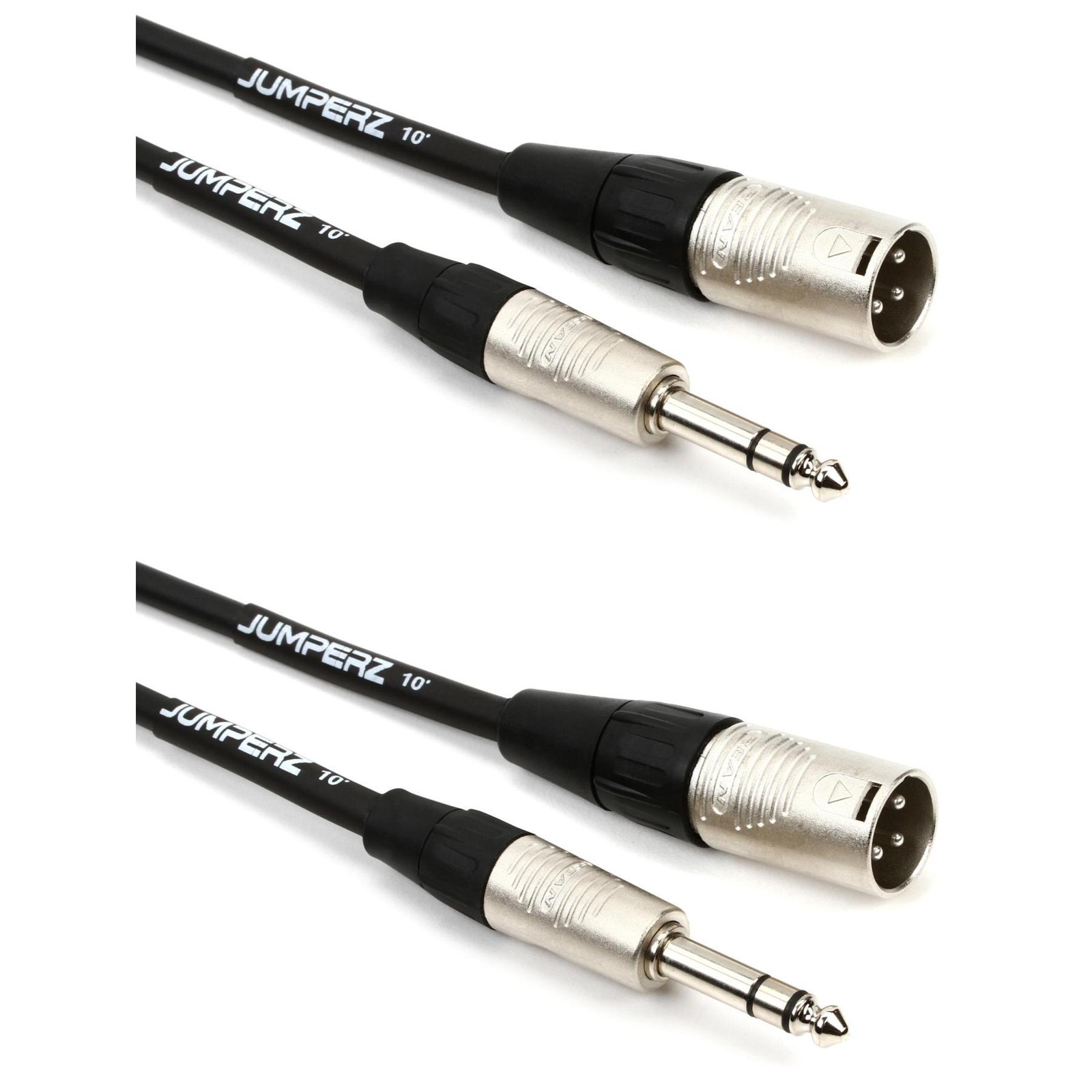 Соединительный кабель JUMPERZ JBTRSXM-10 Blue Line 2 комплекта - разъем TRS к разъему XLRM - 10 10090₽