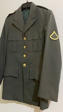 Vintage USA Military Army Jacket Polyester/Wool Size 35R Man's Army Green