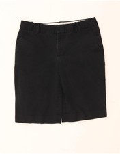 EDDIE BAUER Damen Bermuda Shorts US 2 XS W28 schwarz Baumwolle DA08