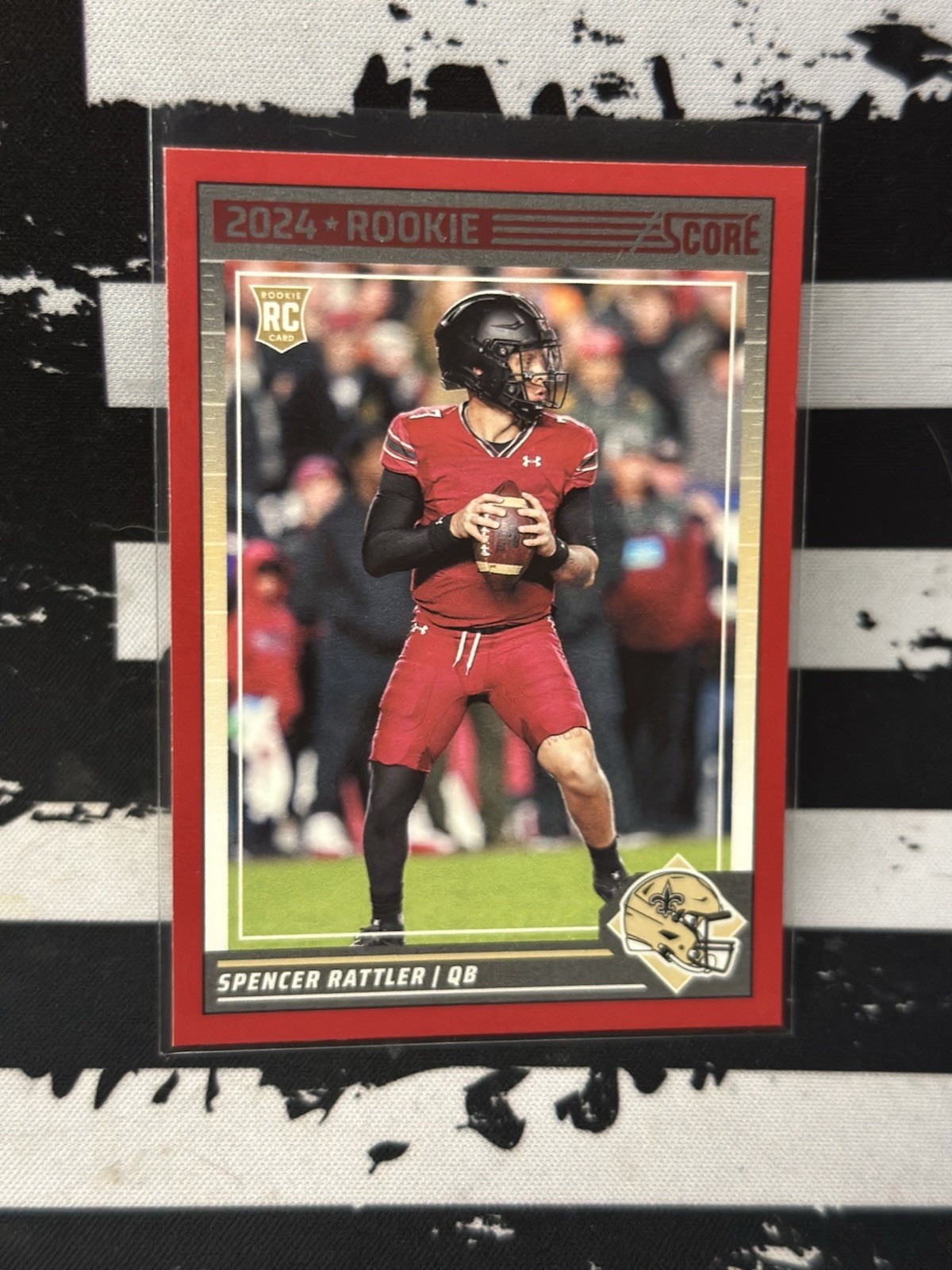 2024 Score - Rookies Spencer Rattler #345 Red (RC)