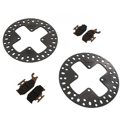 2012 Can-Am Outlander Max Limited 800R Front Brake Rotors Disc & Brake Pads