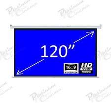 120" Electric Motorised HD Projection Screen Aspect Ratio 16:9 Matte White