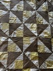 Handmade Geometric Pinwheel Quilt 72x64 — photo 2
