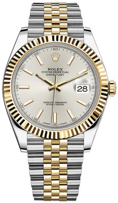 Rolex Datejust 41 Steel & Gold 126333 Silver Index, Jubilee.