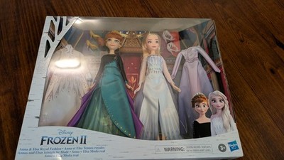 NEW Disney Frozen II Anna & Elsa Royal Fashion Dolls with 2 Outfits