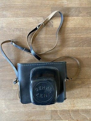 Zenit Kameratasche schwarz mit Schulterband   vintage