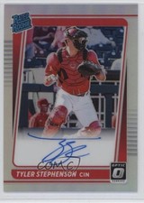 2021 Donruss Optic Rated Rookie Signatures Holo Prizm Tyler Stephenson Auto 2id