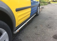 "Bragan™ Chrom Edelstahl 2\" Seitenleisten + Amber LED FüR Peugeot Partner 2019+"