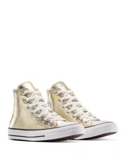Converse Chuck Taylor All Star High Top Metallic Gold Lace-Up 8W- no box lid