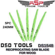 5PC 240mm Reciprocating Saw Blades for Wood Long Cut Sabre Saw Blade Set DS1548