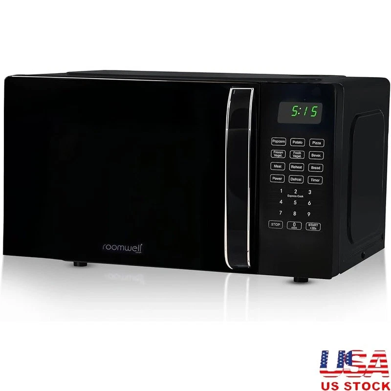 Compact 0.7 Cu Ft Countertop Microwave Oven 700W Auto Cook Defrost Child Lock US