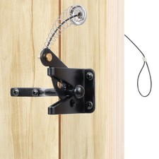 Stainless Steel Self Locking Gate Latch Spring Cable Pull Wood Vinyl Gates Heavy