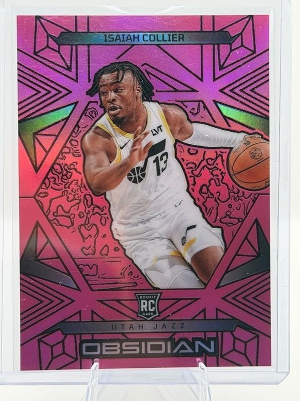 2024-25 Panini Obsidian -Isaiah Collier - Electric Etch Pink /49 (RC) #162
