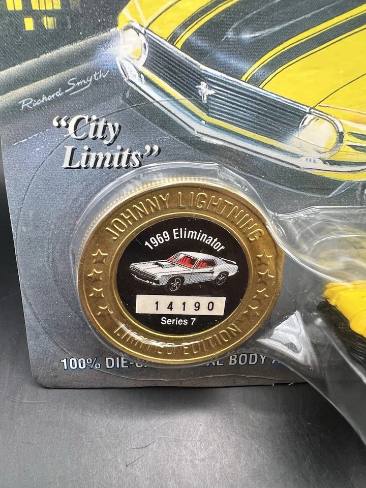 Johnny Lightning Muscle Cars USA 1969 Eliminator in Yellow Limited Edition - Image 3 of 4