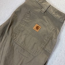 Carhartt Men's Brown Loose Original Fit Jeans Carpenter Pant Size 40x30 B151