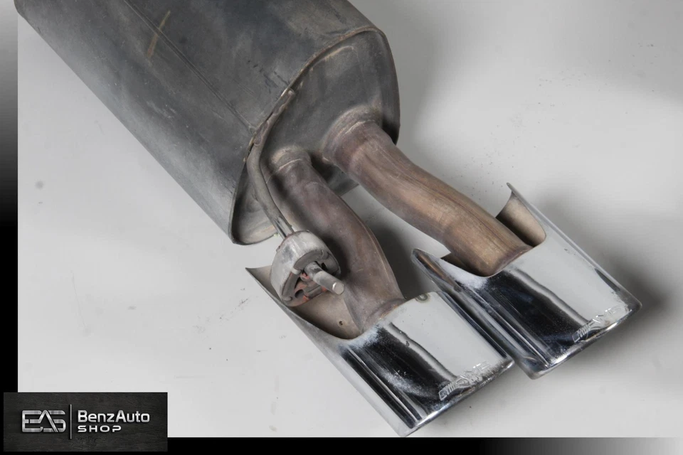 03-06 Mercedes W220 S55 CL55 CL65 AMG Exhaust Muffler Quad Tips Left & Right OEM - Image 3 of 4