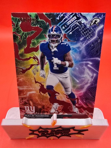2025 Topps Chrome Resurgence Malik Nabers Circuit Breakers Crimson Surge /199