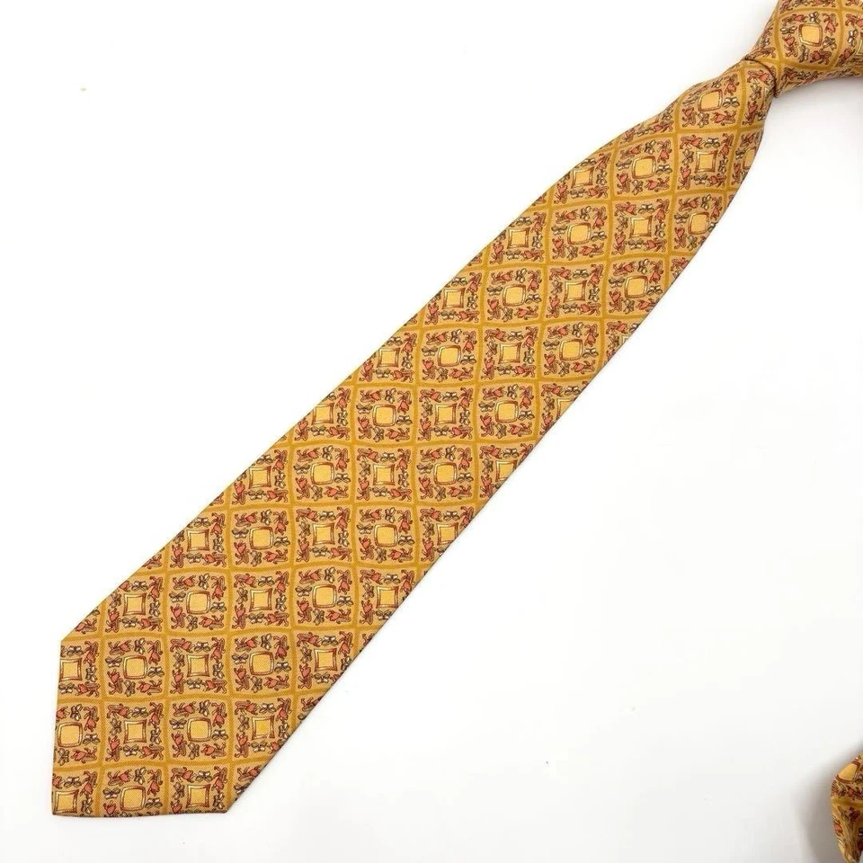 Corbata Salvatore Ferragamo Cuello Oro León Libélula Sin Usar Como Nueva Regalo Foto 3 de 4